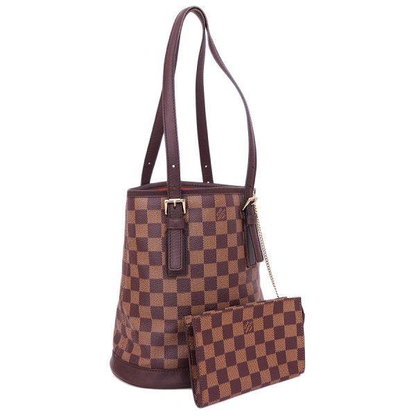 5000017884400372 1 Louis Vuitton Tote Bag Damier Ebene Canvas Tote Bag Brown