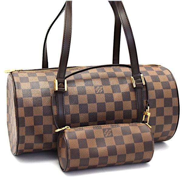 5000017884500196 1 Louis Vuitton Papillon 26 Handbag Damier Canvas Brown