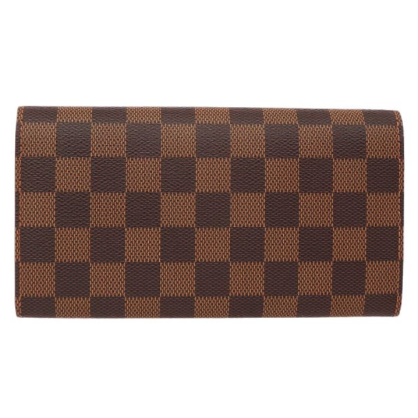 5000018884400134 2 Louis Vuitton Portefeuille Sala Damier Ebene Wallet Brown