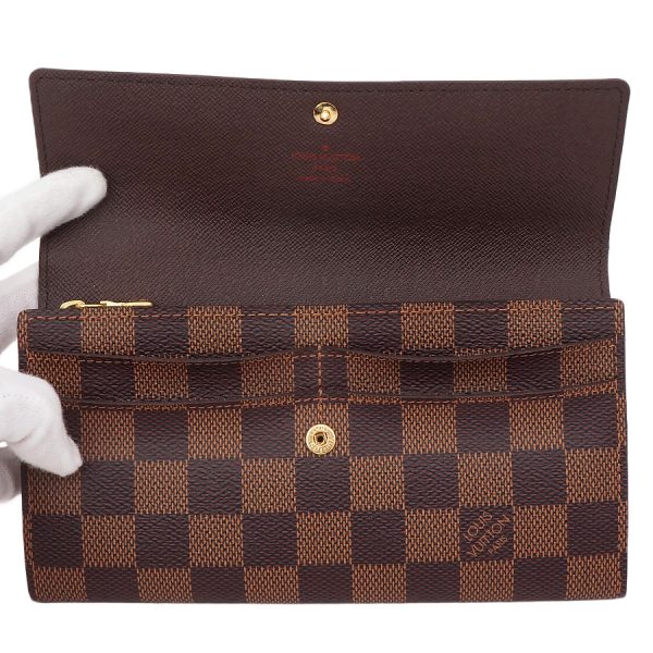 5000018884400134 6 Louis Vuitton Portefeuille Sala Damier Ebene Wallet Brown