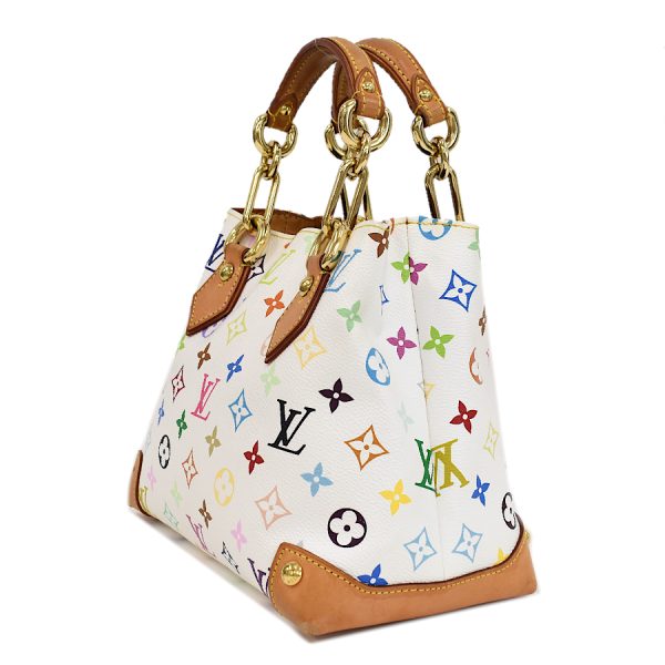 5000025884100171 2 Louis Vuitton Claudia Handbag Monogram Multicolor White