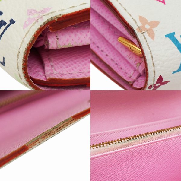 5000026884400038 7 Louis Vuitton Portefeuille Sarah Multicolor Canvas Leather Wallet Pink