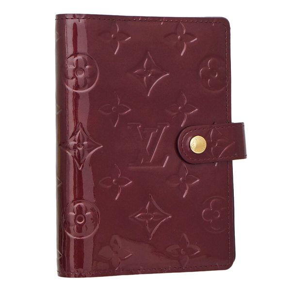 5000035884400031 1 Louis Vuitton Notebook Cover Agenda PM Monogram Vernis Amarant