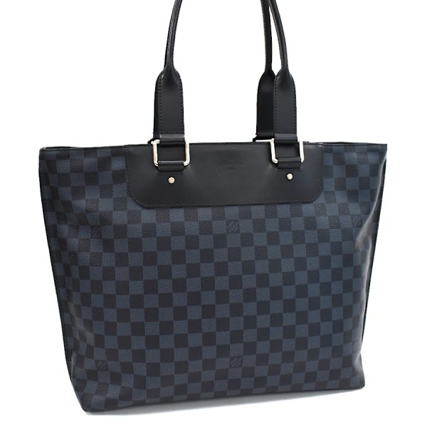 5000041884102266 1 Louis Vuitton Cabas Voyage Tote Bag Damier Cobalt Navy Blue Black