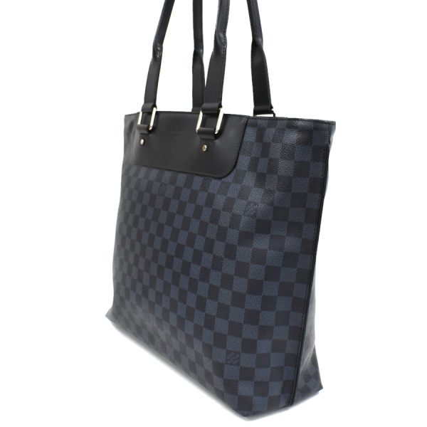 5000041884102266 2 Louis Vuitton Cabas Voyage Tote Bag Damier Cobalt Navy Blue Black