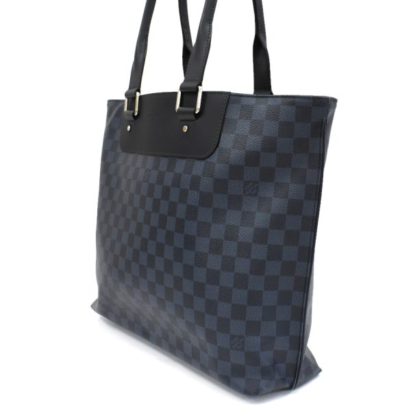 5000041884102272 2 Louis Vuitton Cabas Voyage Tote Bag Damier Cobalt Navy Blue Black