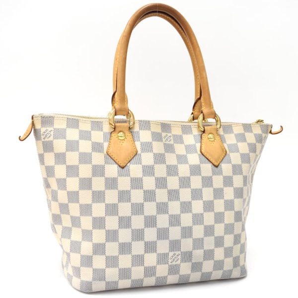 5000041884102339 1 Louis Vuitton Saleya PM Handbag Damier Azur Ivory Off White