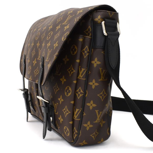 binary comment Louis Vuitton Christopher Messenger Shoulder Bag Monogram Macassar Brown