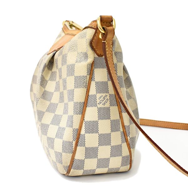 5000041884102360 2 Louis Vuitton Siracusa PM Shoulder Bag Damier Azur Ivory