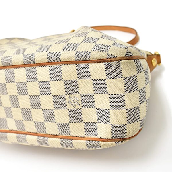 5000041884102360 6 Louis Vuitton Siracusa PM Shoulder Bag Damier Azur Ivory