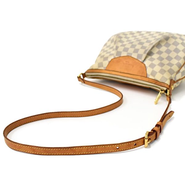 5000041884102360 7 Louis Vuitton Siracusa PM Shoulder Bag Damier Azur Ivory