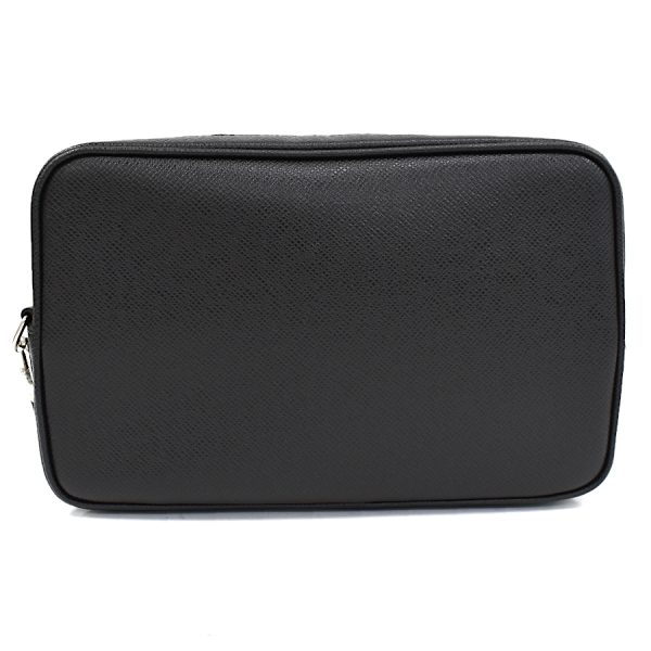 5000041884102388 3 Louis Vuitton Pochette Kasai Clutch Bag Taiga Leather Noir Black