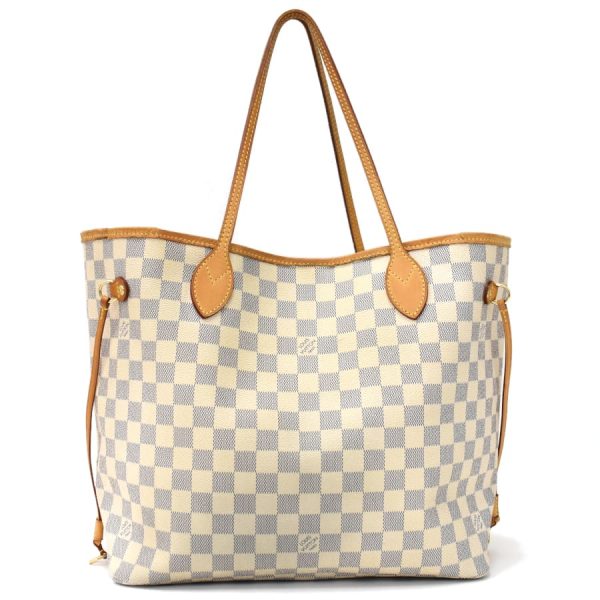 5000041884102400 3 Louis Vuitton Neverfull MM Tote Bag Damier Azur Ivory