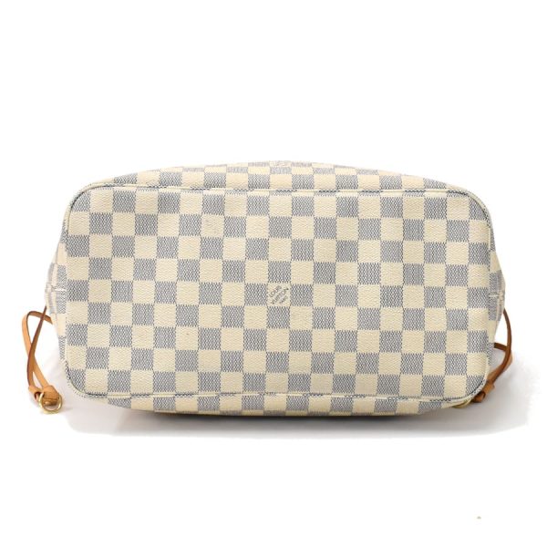 5000041884102400 4 Louis Vuitton Neverfull MM Tote Bag Damier Azur Ivory