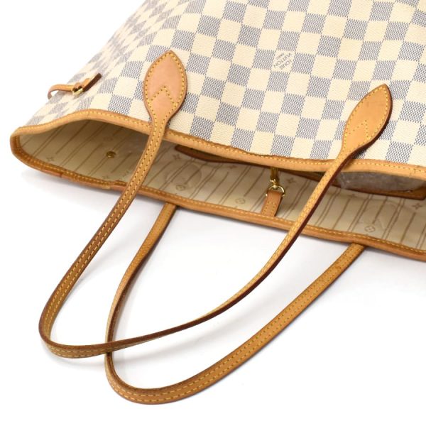 5000041884102400 7 Louis Vuitton Neverfull MM Tote Bag Damier Azur Ivory