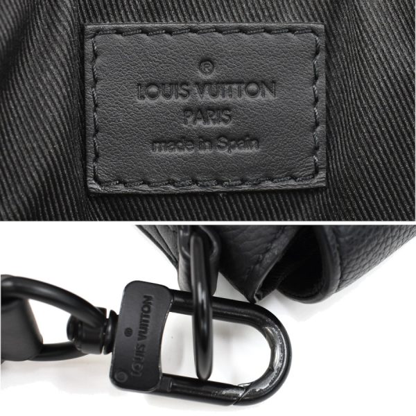 5000041884102412 9 Louis Vuitton Takeoff Messenger Shoulder Bag LV Aerogram Leather Black