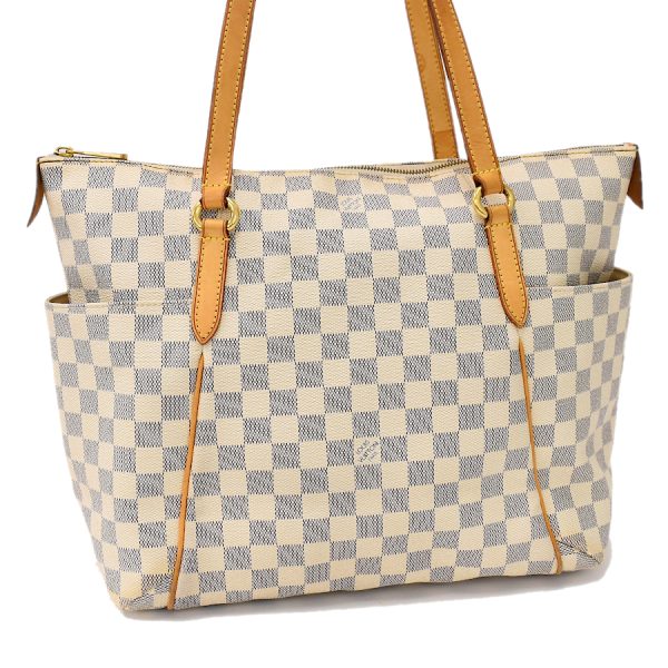 5000041884102415 1 Louis Vuitton Totally MM Shoulder Tote Bag Damier Azur Ivory