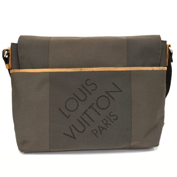 5000041884102428 3 Louis Vuitton Lou Messenger Shoulder Bag Damier Jean Tail Khaki