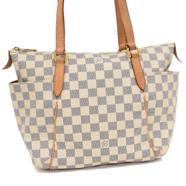 5000041884102432 1 Louis Vuitton Totally PM Tote Shoulder Bag Damier Azur Ivory