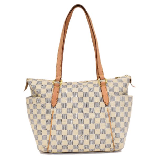 5000041884102432 3 Louis Vuitton Totally PM Tote Shoulder Bag Damier Azur Ivory