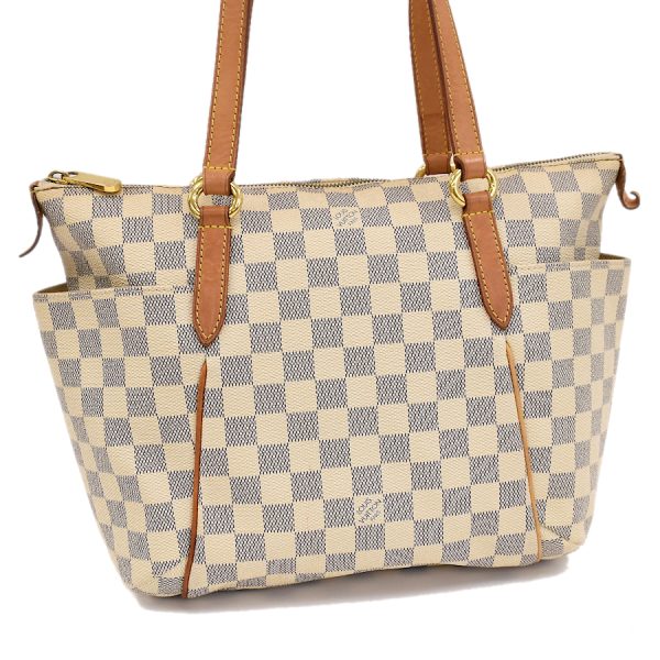 5000041884102433 1 Louis Vuitton Totally PM Tote Shoulder Bag N51261 Damier Azur Ivory