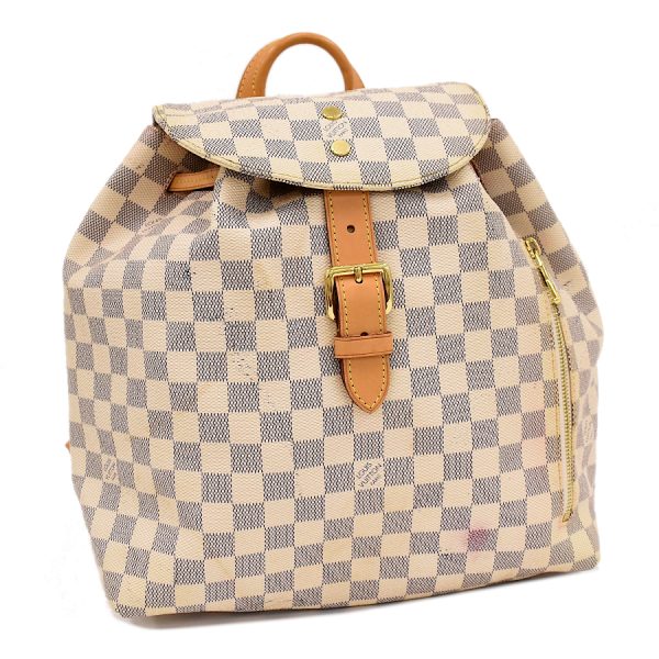 5000041884102434 1 Louis Vuitton Sperone Rucksack Backpack Damier Azur Ivory