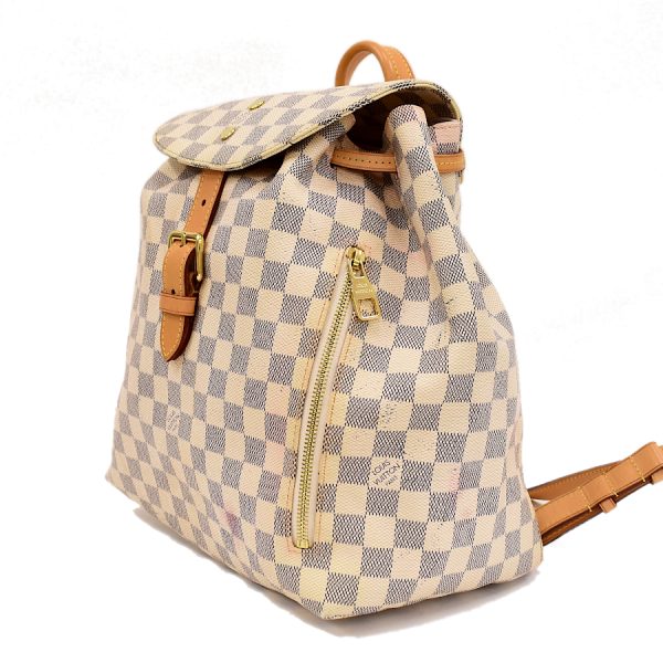 5000041884102434 2 Louis Vuitton Sperone Rucksack Backpack Damier Azur Ivory