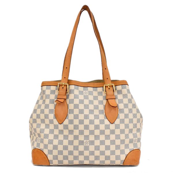 5000041884102441 3 Louis Vuitton Hampstead MM Shoulder Bag Damier Azur Ivory