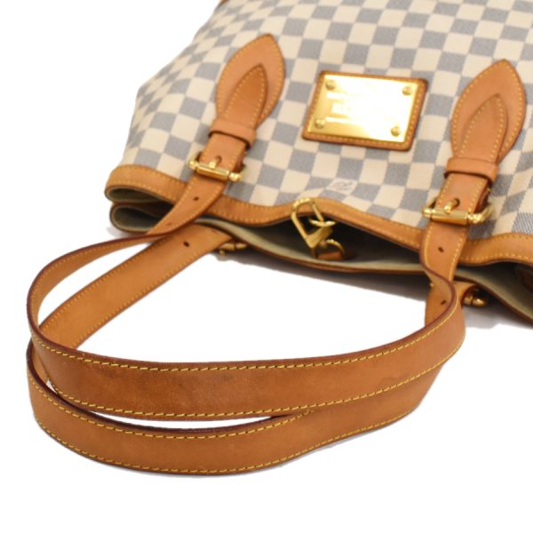 5000041884102441 7 Louis Vuitton Hampstead MM Shoulder Bag Damier Azur Ivory