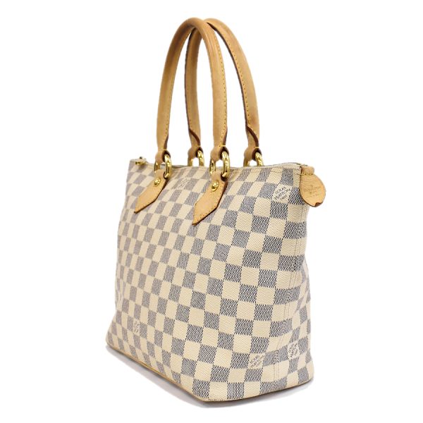 5000041884102452 2 Louis Vuitton Saleya PM Handbag Damier Azur Ivory White