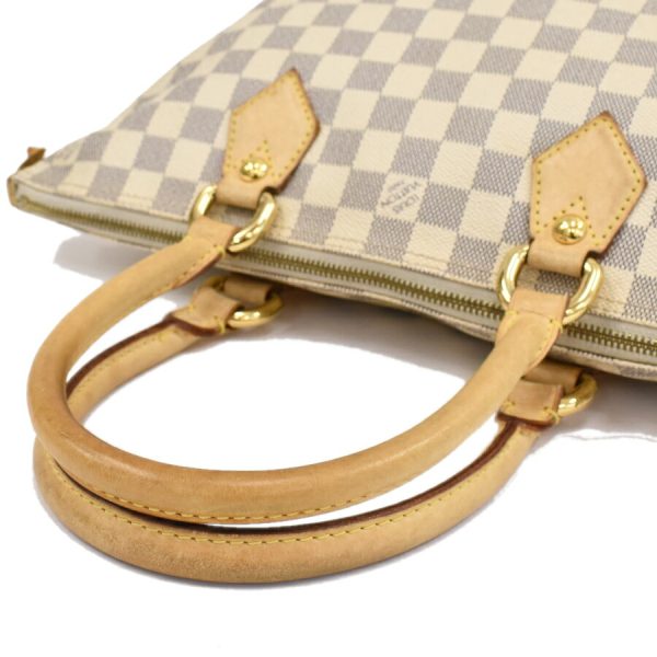 5000041884102452 7 Louis Vuitton Saleya PM Handbag Damier Azur Ivory White