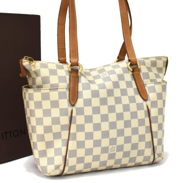 5000041884102455 1 Louis Vuitton Totally PM Tote Shoulder Bag Damier Azur Ivory