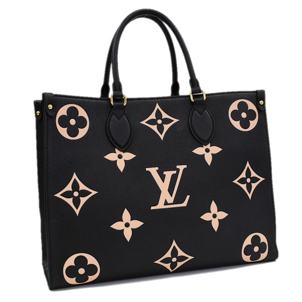 5000041884102463 1 Louis Vuitton OnTheGo MM tote bag shoulder Empreinte Black