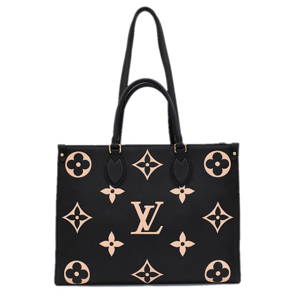 5000041884102463 3 Louis Vuitton OnTheGo MM tote bag shoulder Empreinte Black