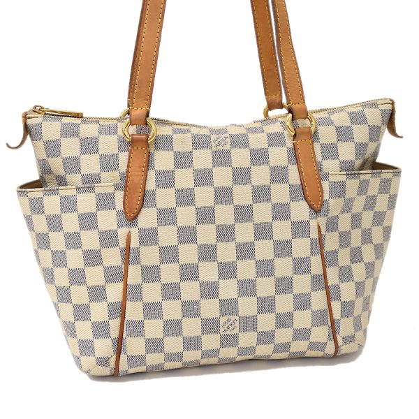 5000041884102468 1 Louis Vuitton Totally PM Tote Shoulder Bag N51261 Damier Azur Ivory