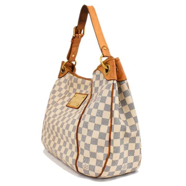 5000041884102470 2 Louis Vuitton Galliera PM Shoulder Bag Damier Azur Ivory