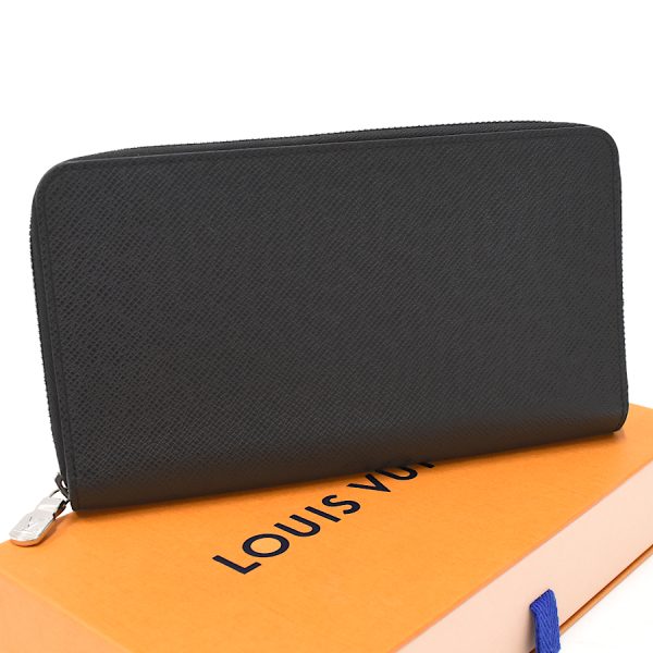 5000041884102474 1 Louis Vuitton Zippy Organizer NM Long Wallet Taiga Leather Black