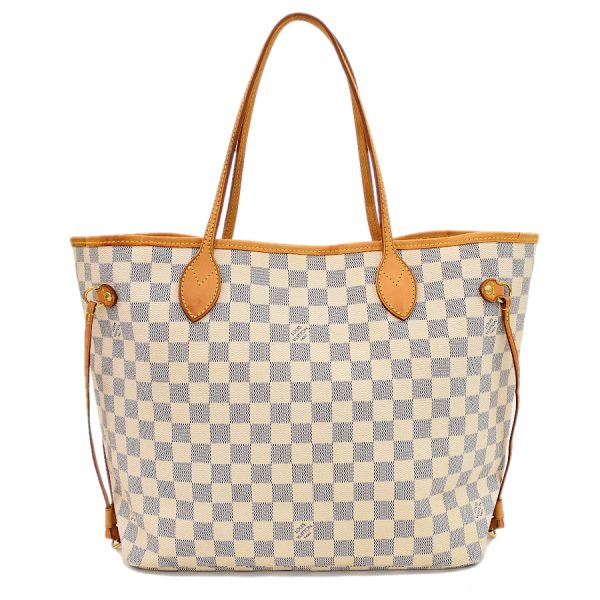 5000041884102479 3 Louis Vuitton Neverfull MM Tote Bag Damier Azur Ivory