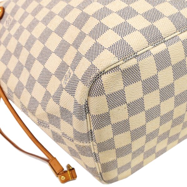 5000041884102479 5 Louis Vuitton Neverfull MM Tote Bag Damier Azur Ivory