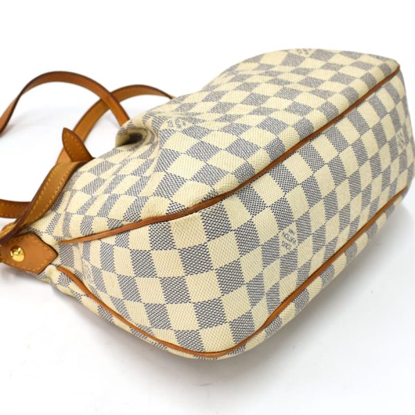 5000041884102481 6 Louis Vuitton Siracusa PM Shoulder Bag N41113 Damier Azur White