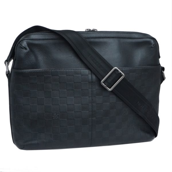 5000041884102497 1 Louis Vuitton Infini Calypso MM Shoulder Bag N41201 Damier Black