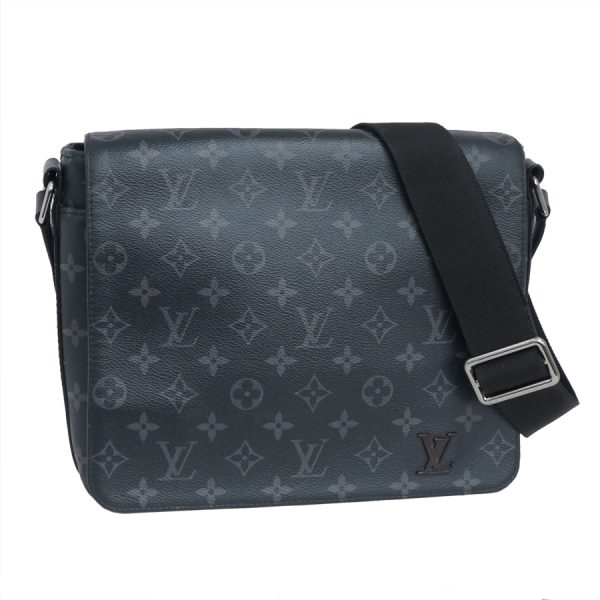 5000041884102498 1 Louis Vuitton District PM NV2 Shoulder Bag Monogram Eclipse Black Gray