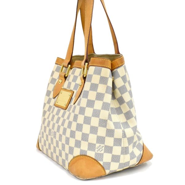 5000041884102500 2 Louis Vuitton Hampstead PM Tote Bag Damier Azur White