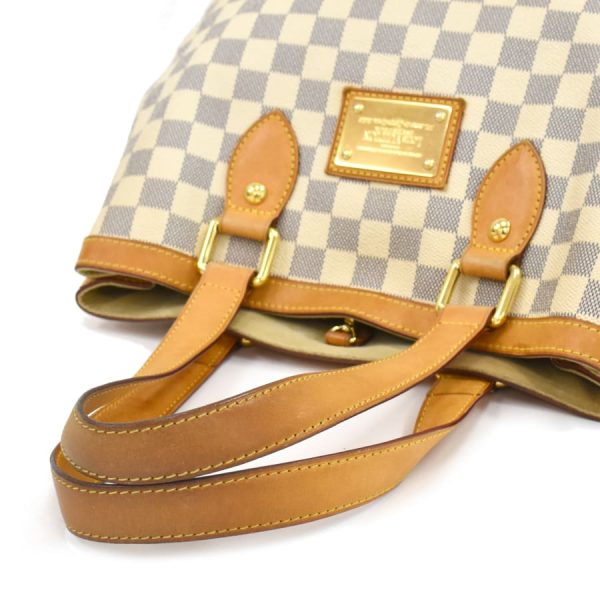 5000041884102500 7 Louis Vuitton Hampstead PM Tote Bag Damier Azur White