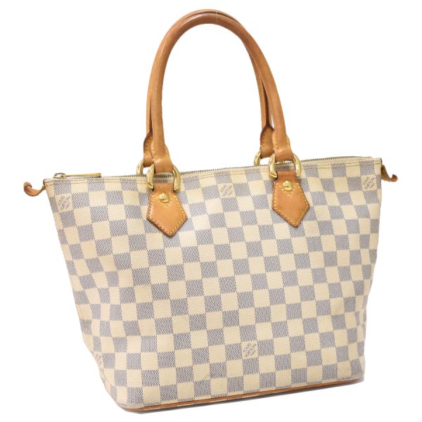 5000041884102519 1 Louis Vuitton Saleya PM Handbag Damier Azur Ivory White