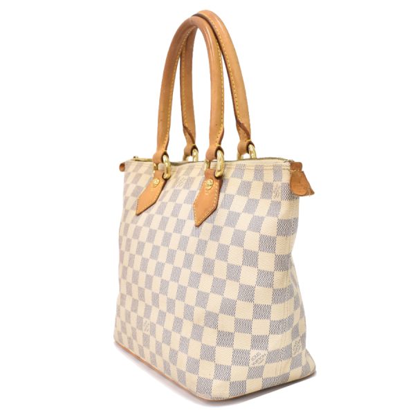 5000041884102519 2 Louis Vuitton Saleya PM Handbag Damier Azur Ivory White