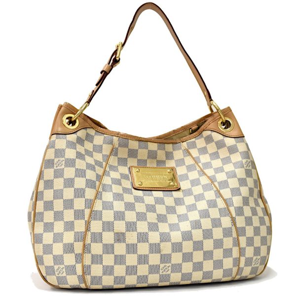 binary comment Louis Vuitton Galliera PM Shoulder Bag Damier Azur Canvas White