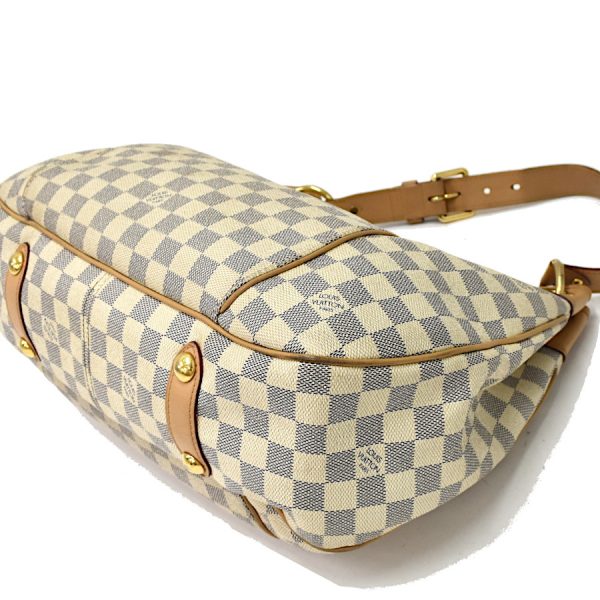 binary comment Louis Vuitton Galliera PM Shoulder Bag Damier Azur Canvas White