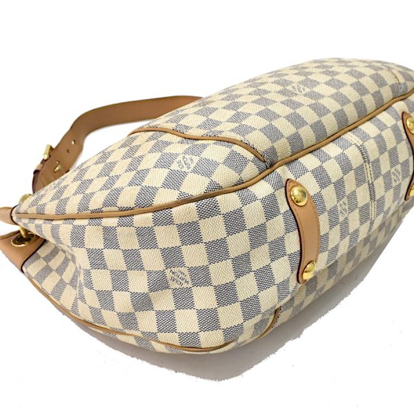 binary comment Louis Vuitton Galliera PM Shoulder Bag Damier Azur Canvas White