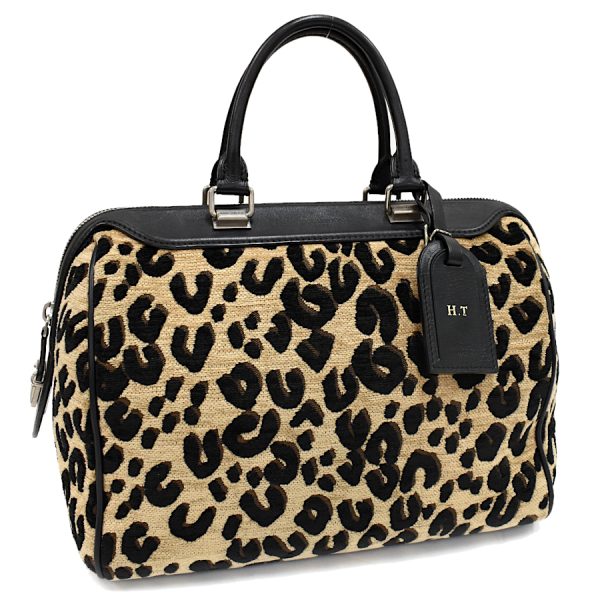 5000041884102534 1 Louis Vuitton Leopard Speedy PM Handbag Stephen Sprouse Beige Black